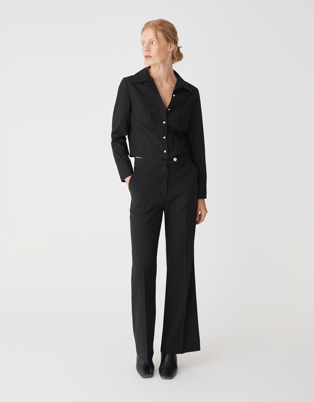 Forcast - Gabby Pleated Hem Shirt