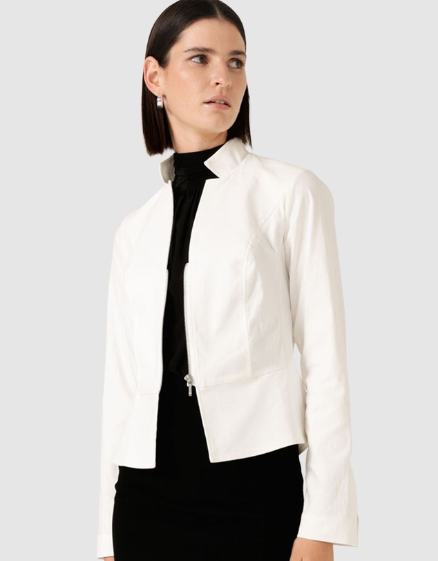 SACHA DRAKE - Front Zip Peplum Jacket