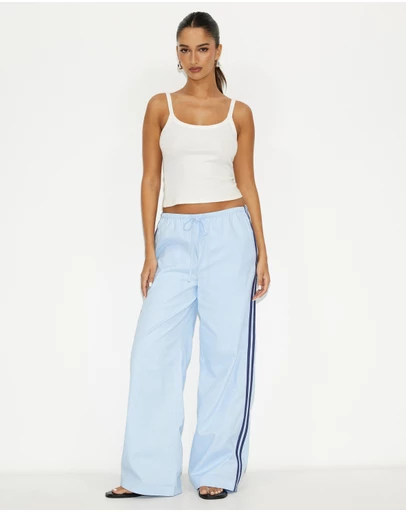 Dazie - Aloe Stripe Linen Blend Pants
