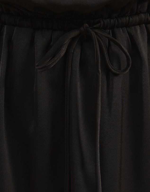 Atmos&Here - Danni Satin Shoulder Tie Midi Dress
