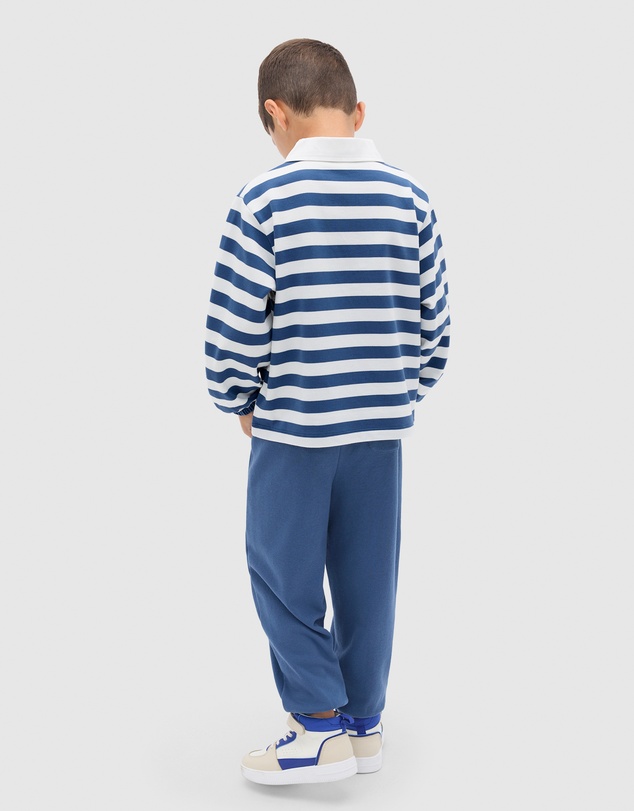 Seed Heritage - Stripe Collar Logo Sweat