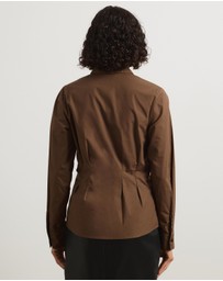 Atmos&Here - Marcy Pin Tuck Long Sleeve Shirt