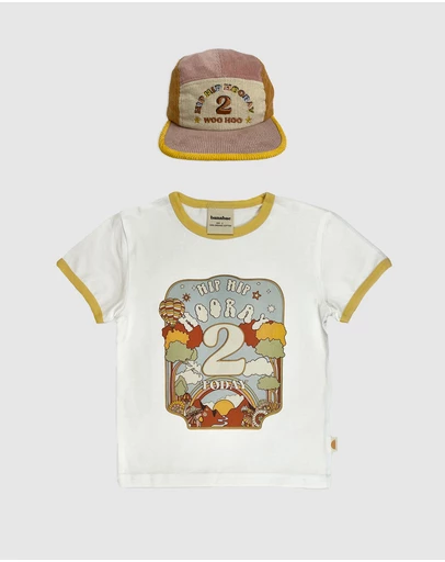 Banabae - Banabae 2nd Birthday Cap and Tee Bundle in Musk