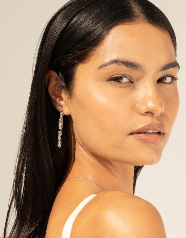 Mestige - Celine Drop Earrings - Silver Plated