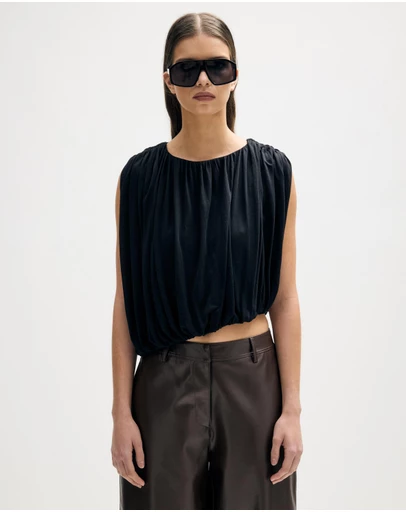 Minima Esenciales - Delfin Draped Jersey Top