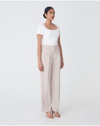 Forcast - Koora Check Wide Leg Pants