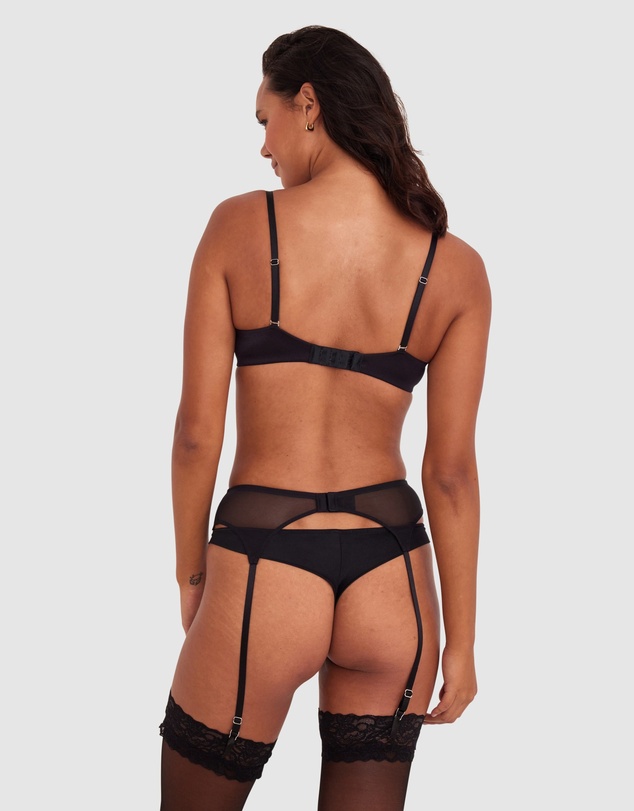 Bras N Things - Bethany Essentials Basic Suspender - Black
