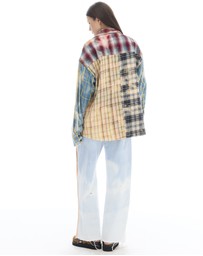 THE TALES - Patchwork Check Flannel Shirt
