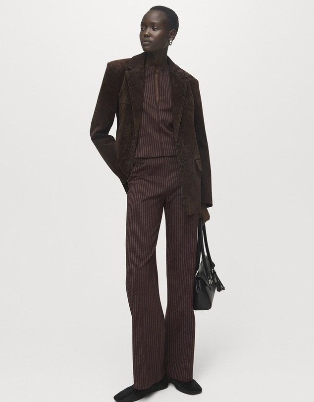 M.N.G - Straight-Fit Trousers With Elastic Waist