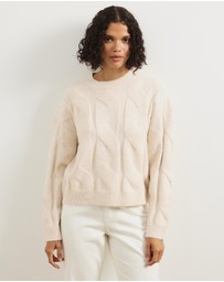 Atmos&Here - Stella Cable Knit Oversized Knit Jumper