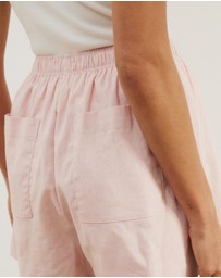 Atmos&Here - Raina Casual Linen Blend Shorts