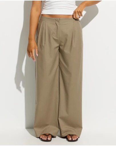 Dazie - Trevi Linen Blend Tailored Pants