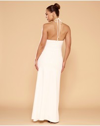 CATHERINE FERRARO - Penelope Halter Flower Dress