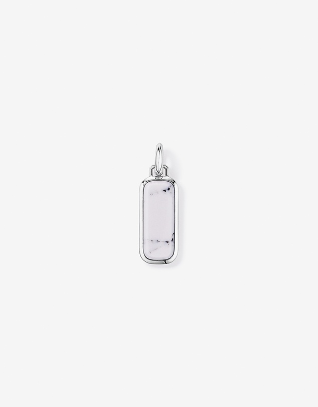 Michael Hill - Howlite Oblong Pendant in Sterling Silver