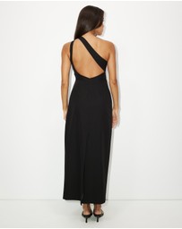 Dazie - Violet One Shoulder Cut Out Midi Dress