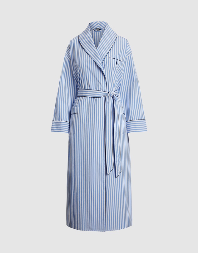 Polo Ralph Lauren - Shirting Stripes Heritage Long Cotton Robe