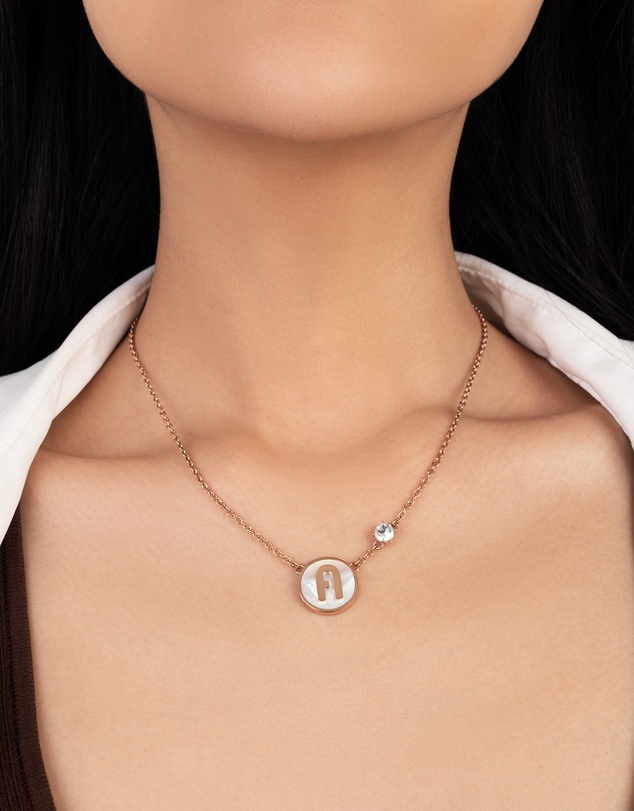Furla - Furla Stones Rose Gold Tone Necklace