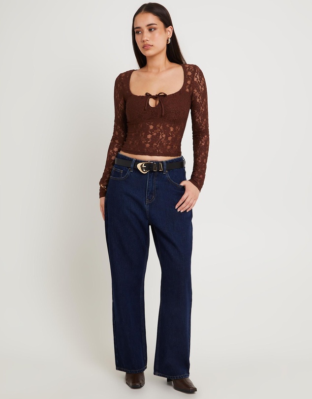 Alice In The Eve - Hailey Long Sleeve Lace Top