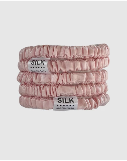 SILK MAGNOLIA - Pure Silk Scrunchie
