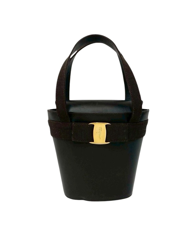 Pre-Loved by Azura Reborn - Pre-Loved Leather Vara Bow Top Handle Bucket Bag