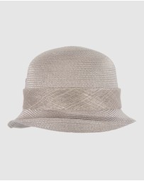Max Alexander - Summer Silver Cloche Hat