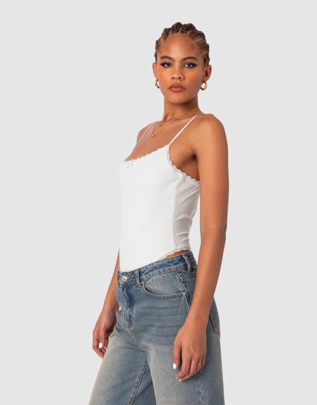 EDIKTED - Krysten Lacey Pointelle Bodysuit