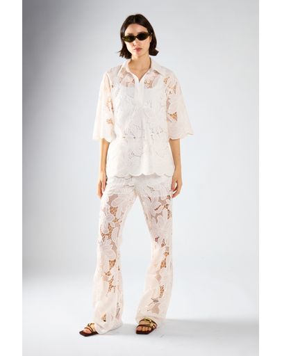WHITE EMBROIDERED