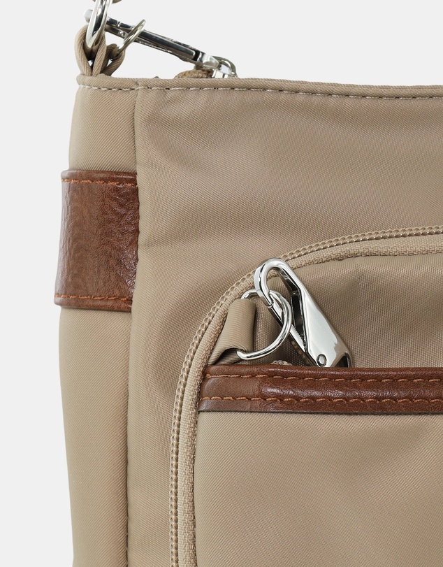 Pierre Cardin - Pierre Cardin Nylon Anti-Theft Cross Body Bag