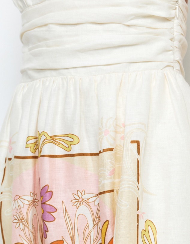 AERE - Giselle Linen Halter Maxi Dress