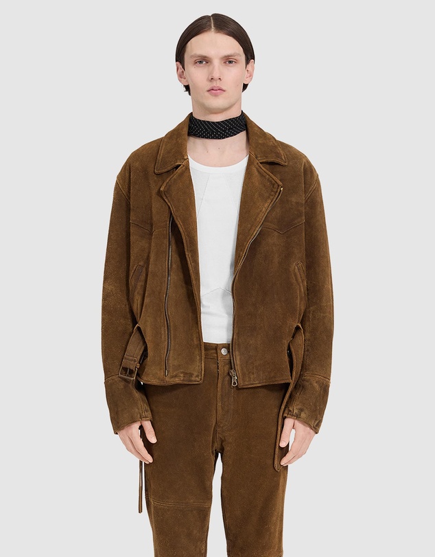 MM6 Maison Margiela - Suede Biker Jacket