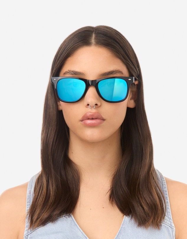 Hawkers Co - HAWKERS - SLATER - POLARIZED BLACK BLUE Sunglasses for Men and Women UV400