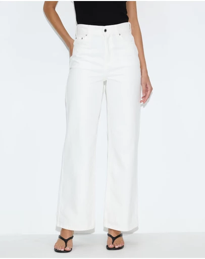 Dazie - London High Waisted Wide Leg Jeans