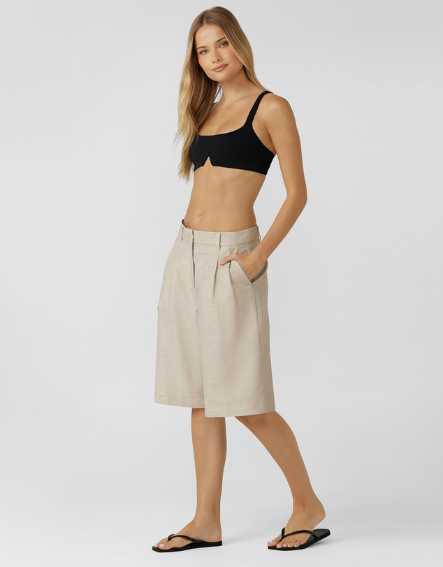 Lorna Jane - Hamptons Linen Bermuda Shorts