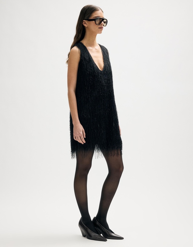 Minima Esenciales - Aila Textured Scoop Mini Dress