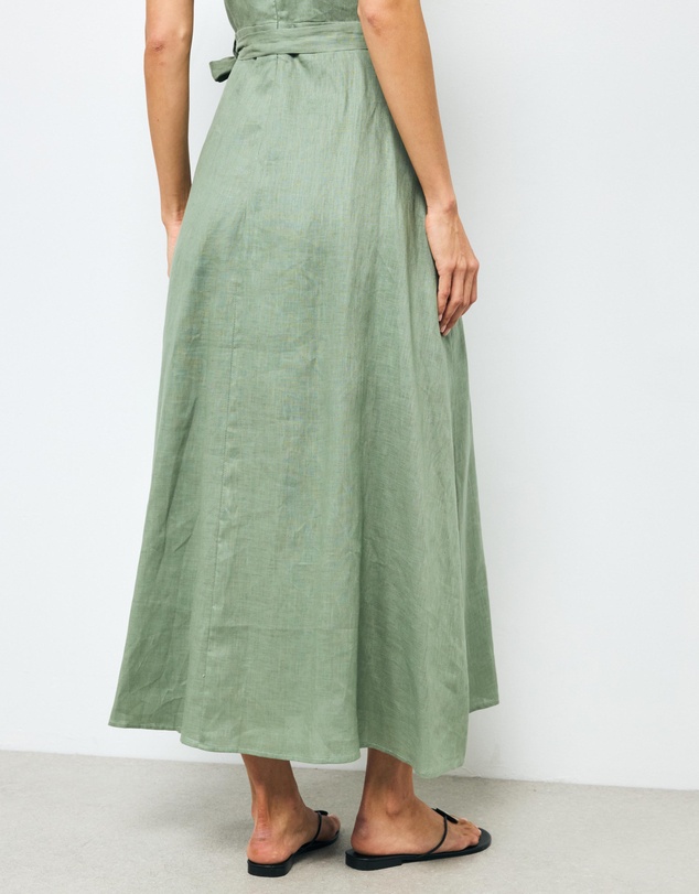 AERE - Mysa Linen Midi Dress