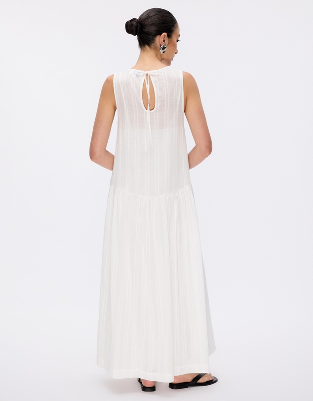 Minima Esenciales - Cordelia Self Stripe Resort Midi Dress