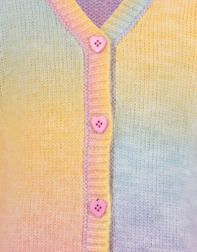Rock Your Kid - Rainbow Ombre Audrey Cardigan