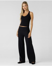 Lorna Jane - Ultra Plush Luxe Rib Wide Leg Pants
