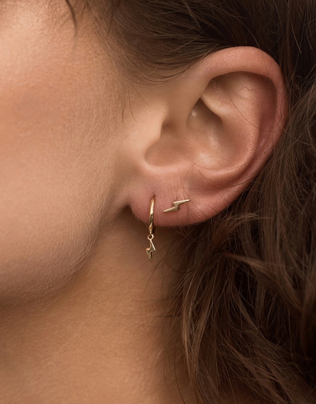 Native Sol - Lightning Bolt Studs