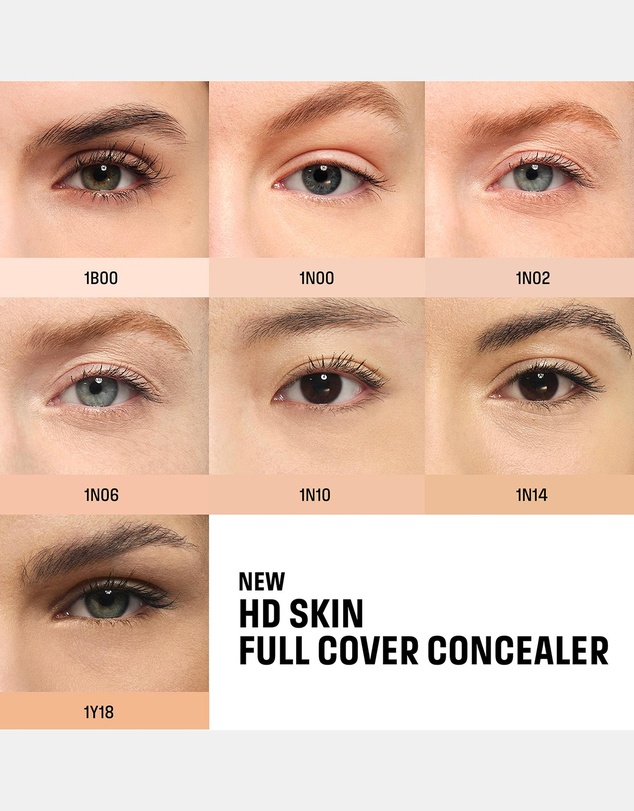 MAKE UP FOR EVER - HD Skin Full Cover Concealer Multi-Use Concealer with Niacinamide & Hyaluronic Acid