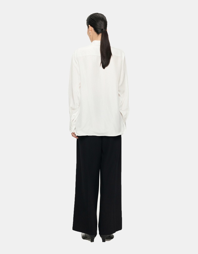 JNBY - JNBY Loose Fitting Long-Sleeved Silk Shirt