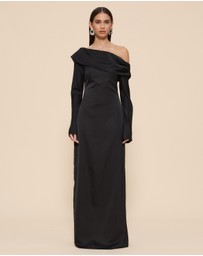CHANCERY - Manar Asymmetric Draped Shoulder Dress