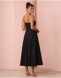 Azzurielle - Udile Sweetheart Midi Dress