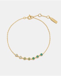 Ania Haie - Gold Green Station Bracelet