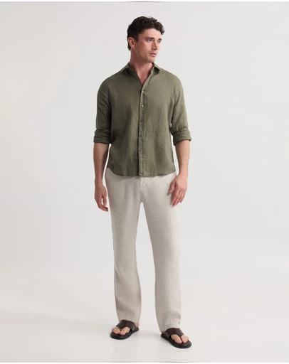 Oxford - Cooper Ls French Linen Shirt