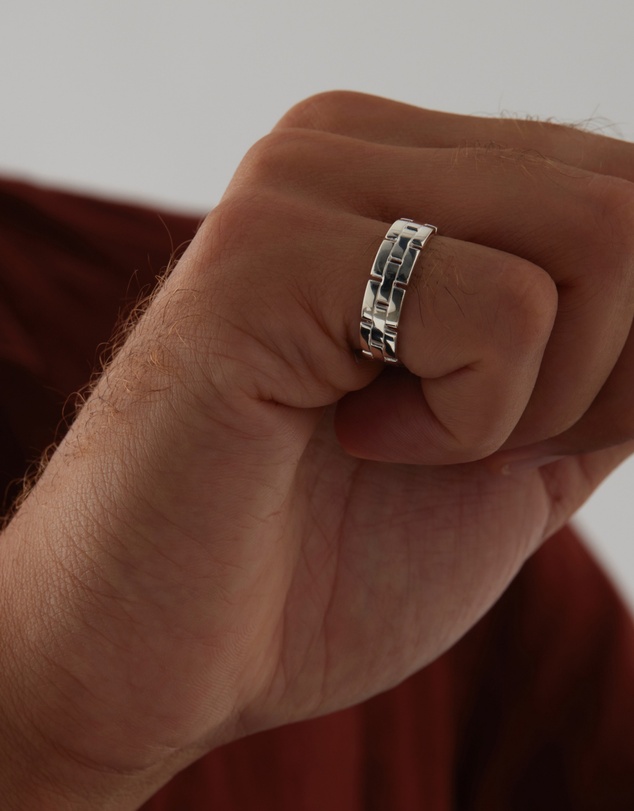 Najo - Bastion Men's Silver Ring