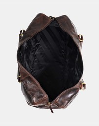 Pierre Cardin - Pierre Cardin Smooth Leather Overnight Bag