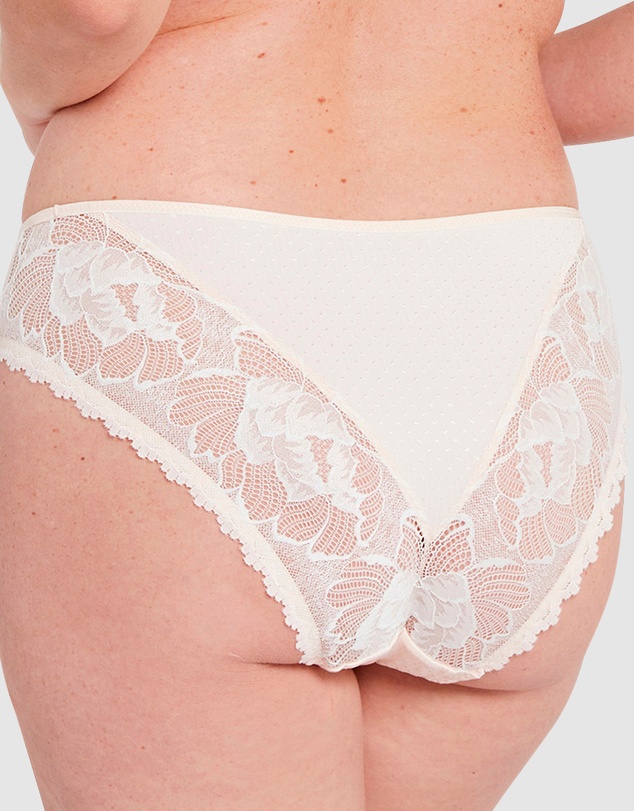 Sans Complexe - Capucine Low Rise Two-Tone Lace Brief