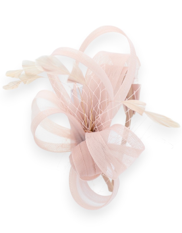 Morgan & Taylor - Kora Fascinator in Blush Pink