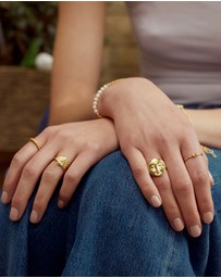 Ottoman Hands - Chantal Gold Stacking Ring